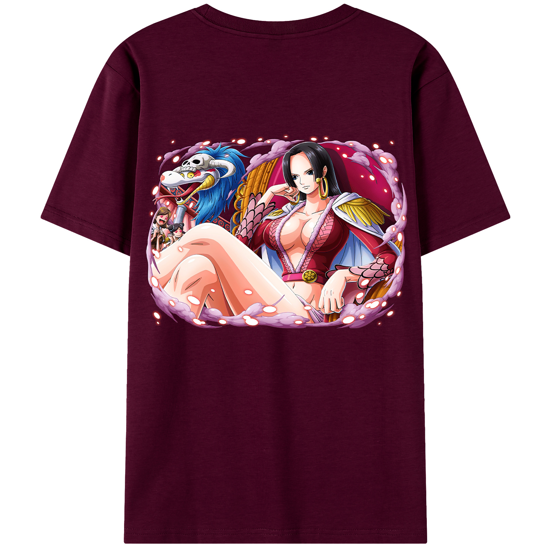 ワンピース ボア・ハンコック ONE PIECE Boa·Hancock レディース半袖Tシャツ(バックプリント)
